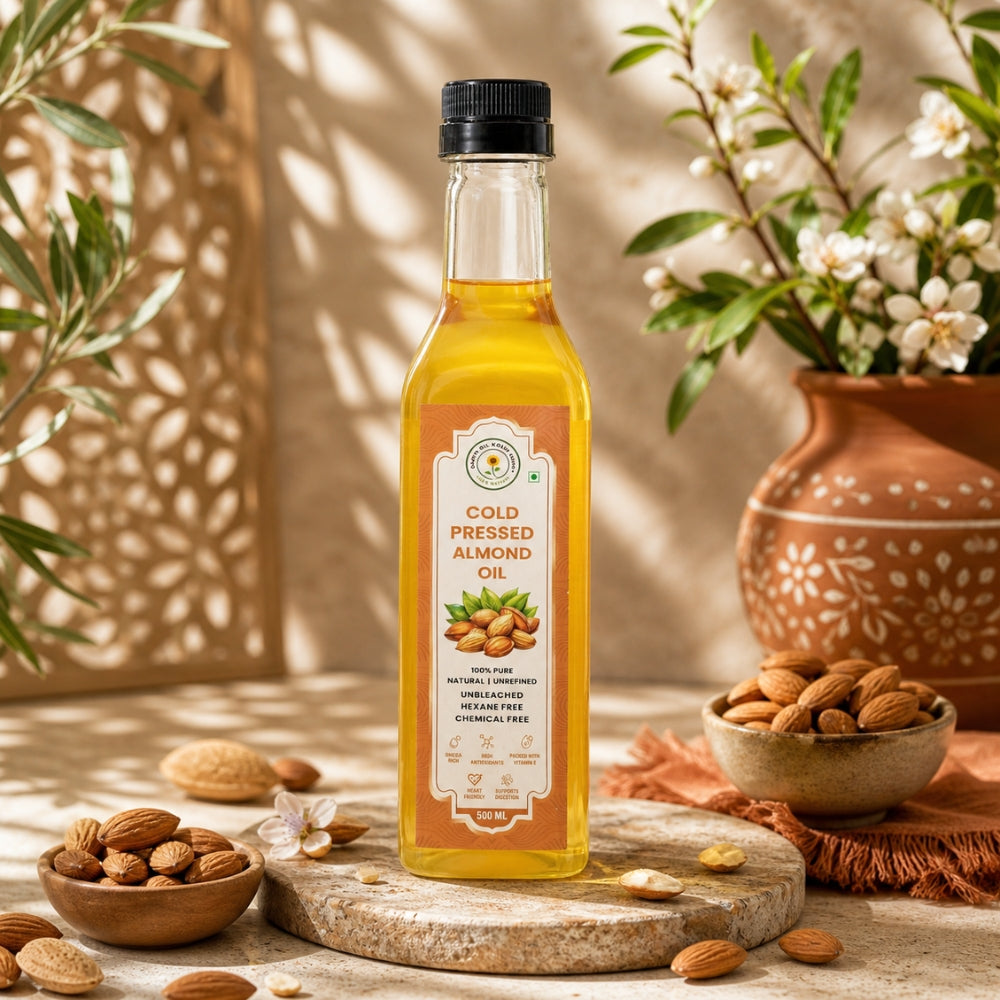 Cold Pressed Almond Oil (500ML)