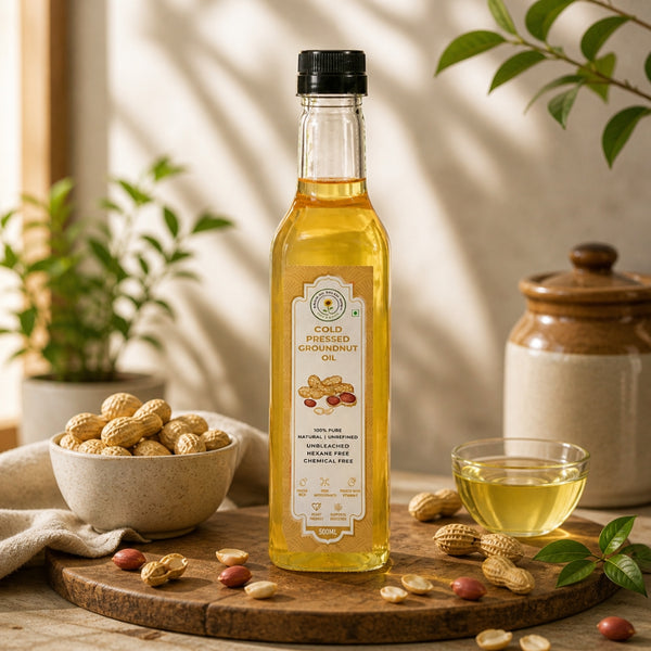 Cold Pressed  Groundnut Oil (500ML)