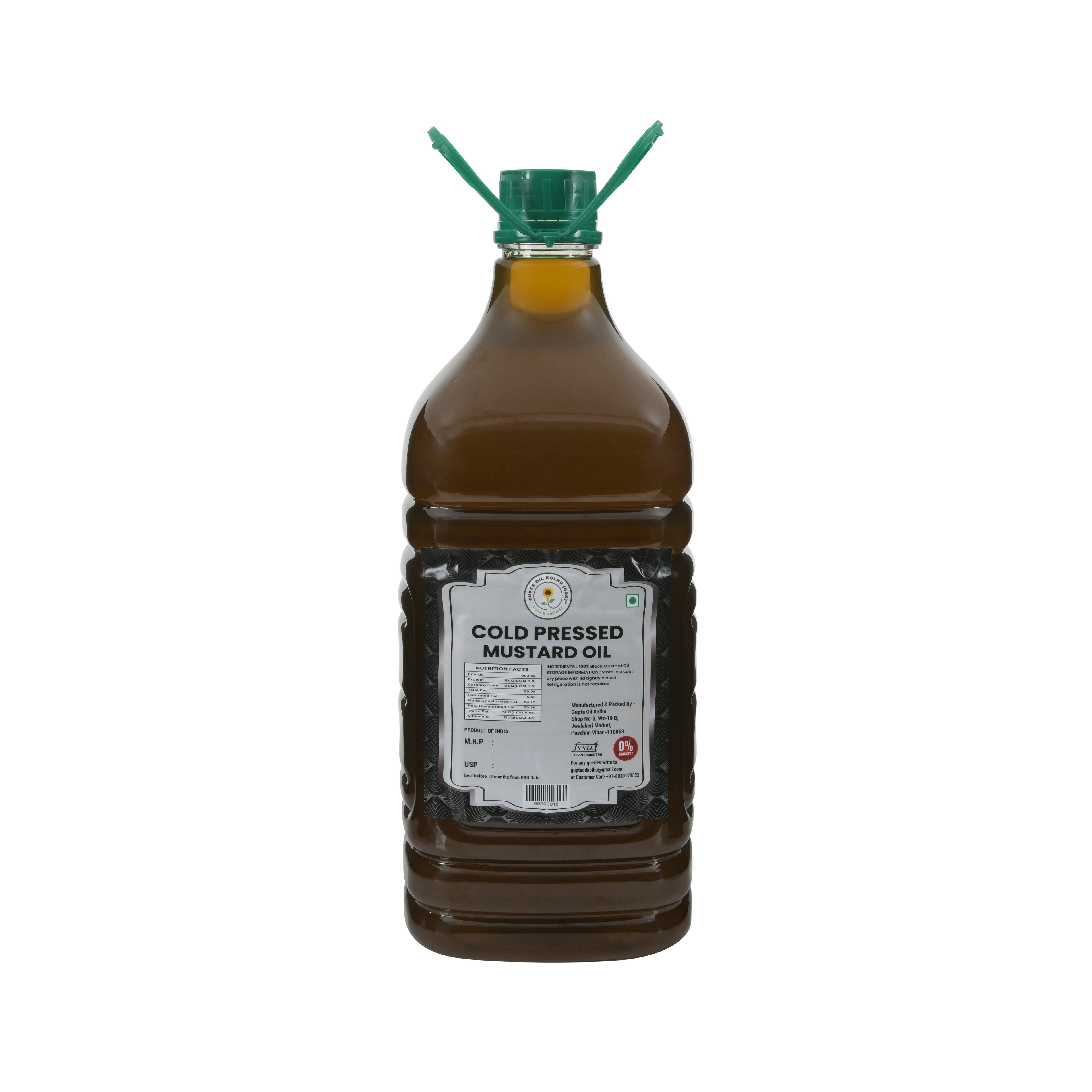 Cold Pressed Mustard Oil (5L)