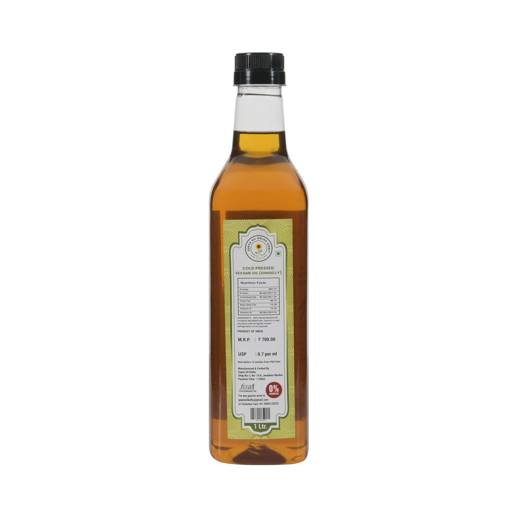 Cold Pressed Sesame Oil - Gingelly (1L)