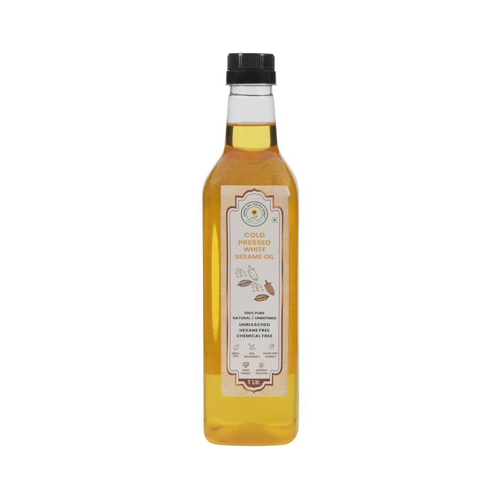 Cold Pressed White Sesame Oil (1L)