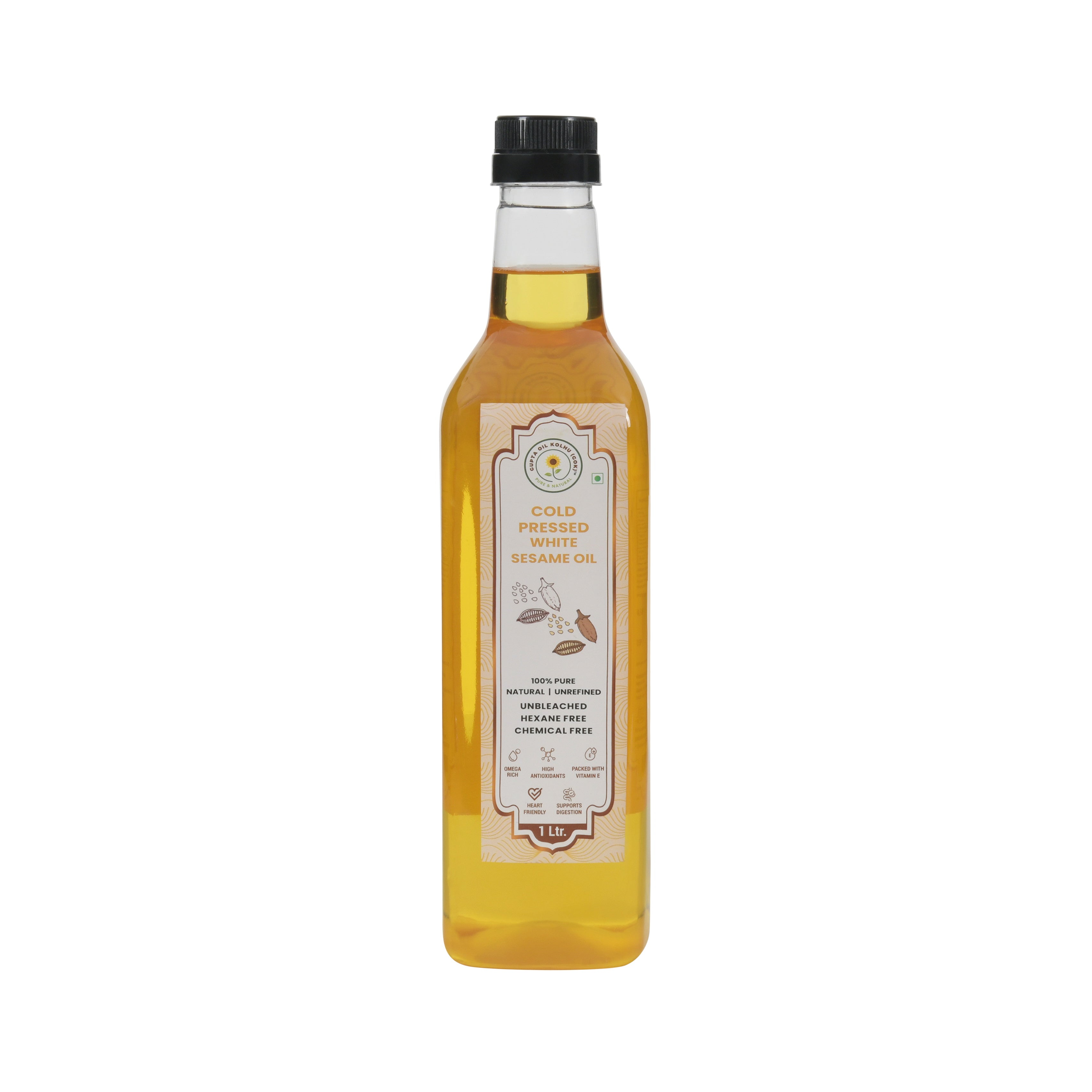 Cold Pressed White Sesame Oil (1L)