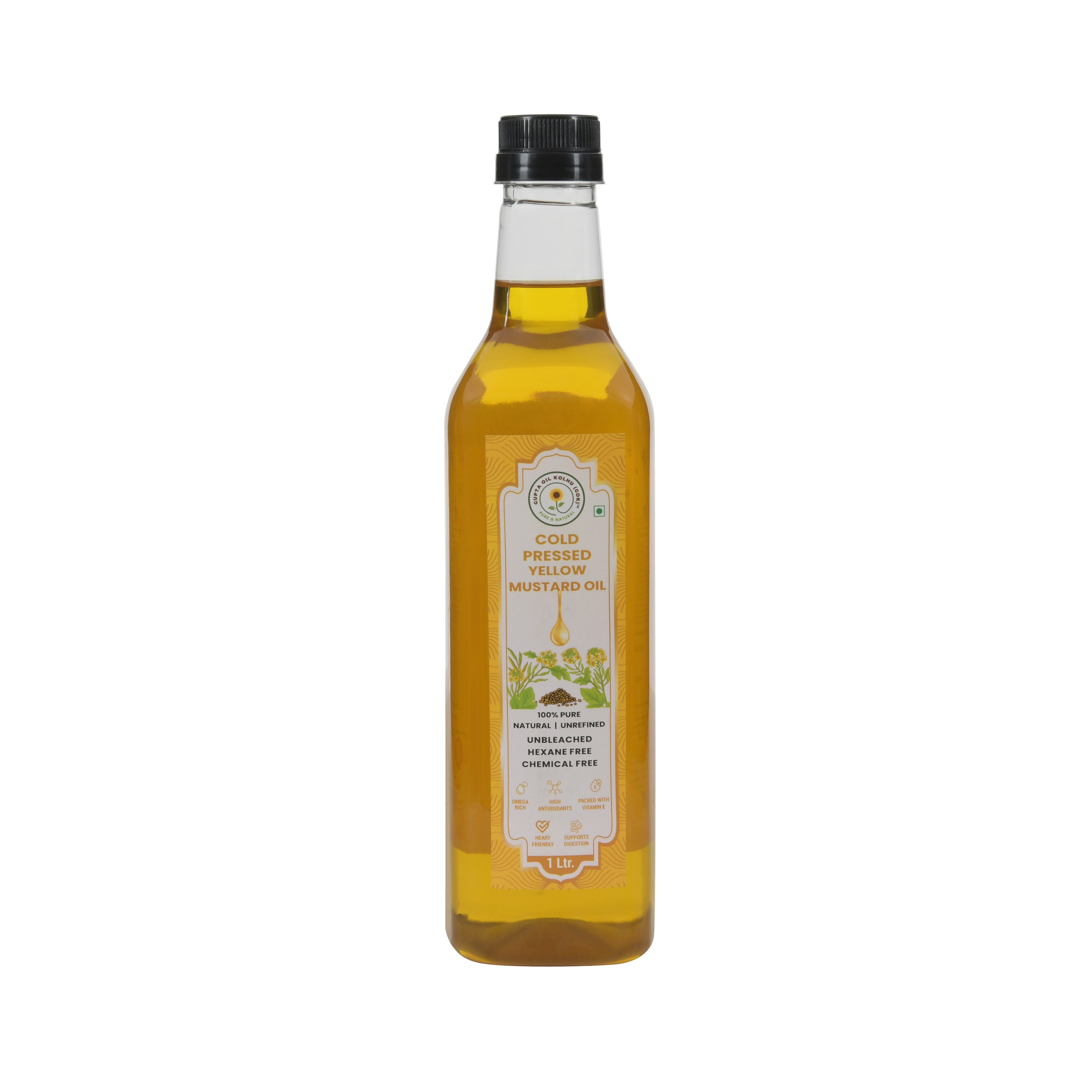 Cold Pressed Yellow Mustard Oil (1L)
