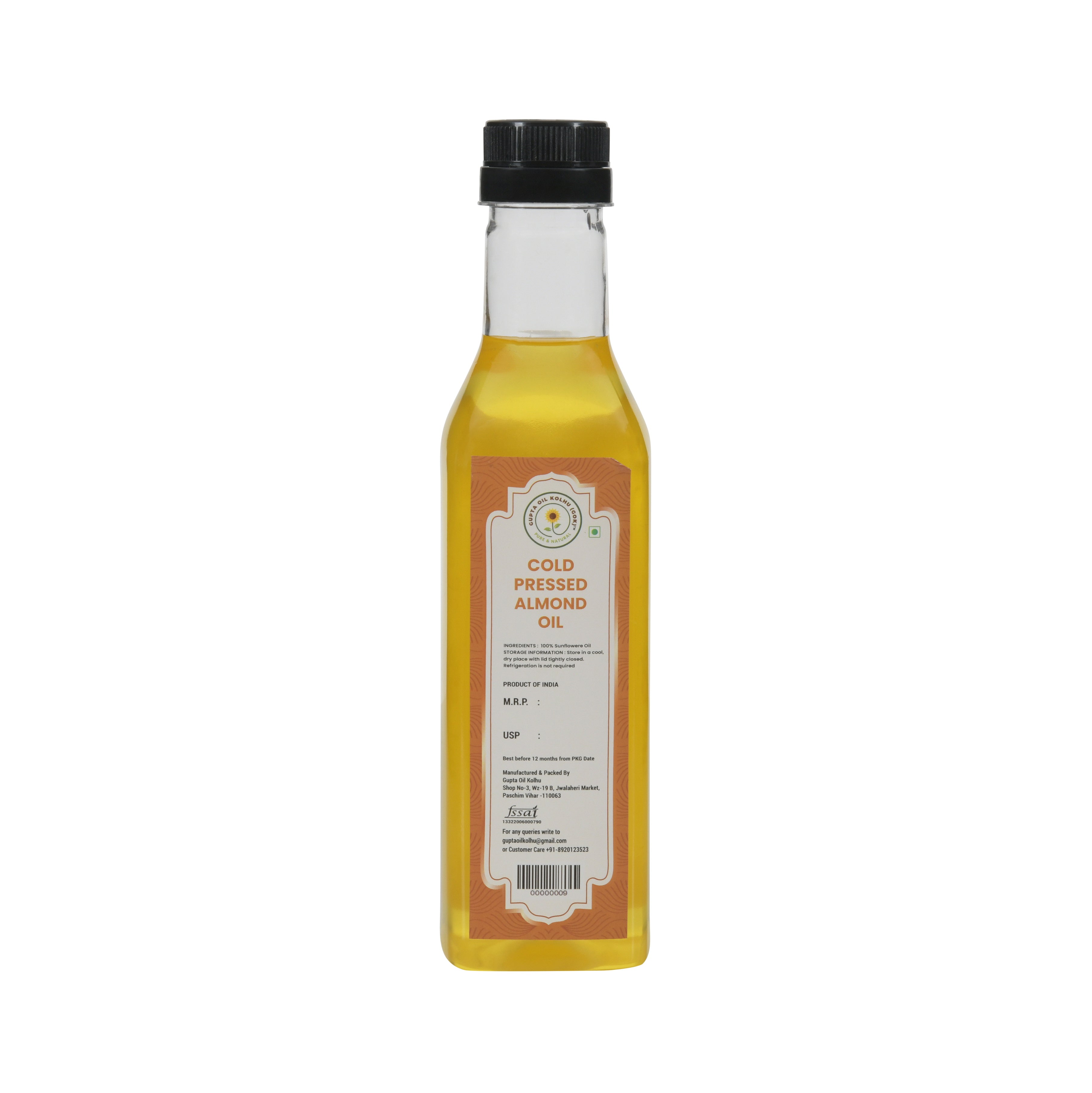 Cold Pressed Almond Oil (500ML)